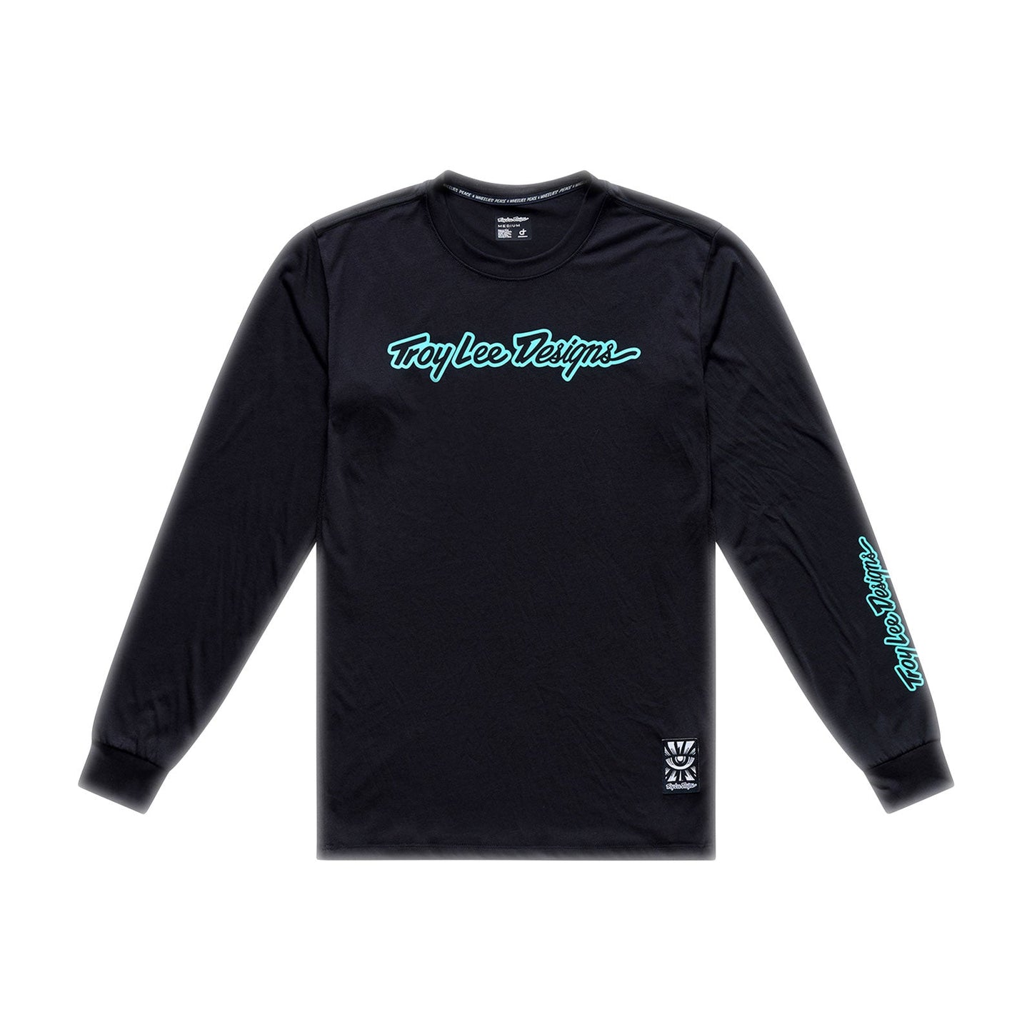 Skyline Ride LS Tee Signature Black / Real Teal