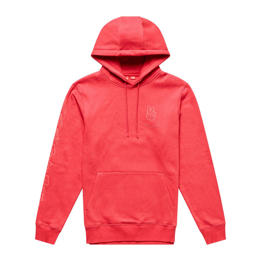 Pullover Hoodie Peace Out Scarlet