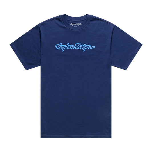 Short Sleeve Tee Signature Navy / Aero Blue