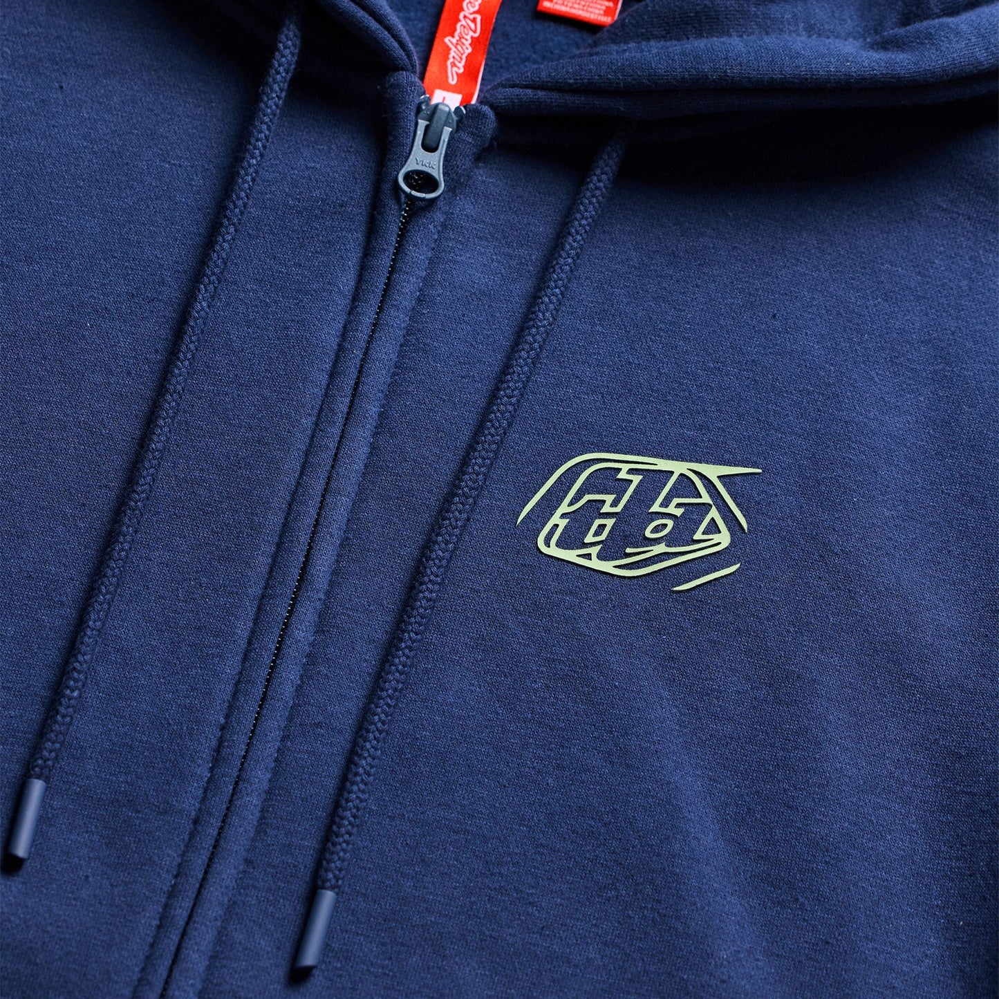 Zip up Hoodie Badge Navy / Sage