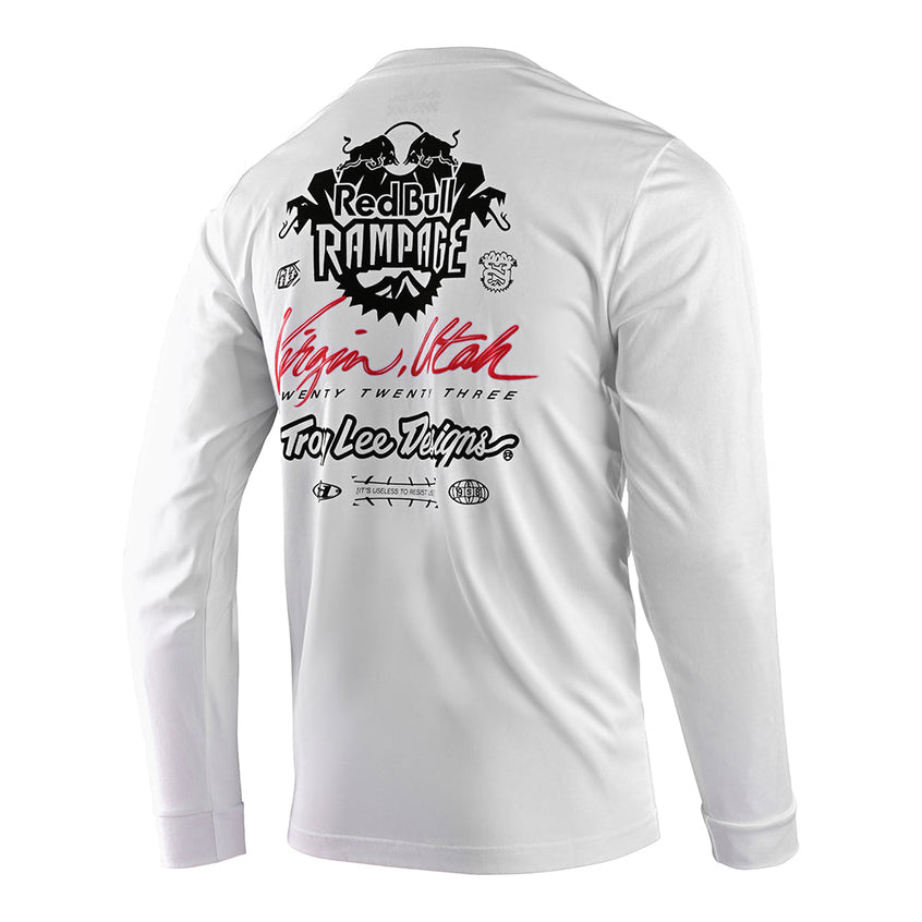 Long Sleeve Tee TLD Redbull Rampage Scorched White