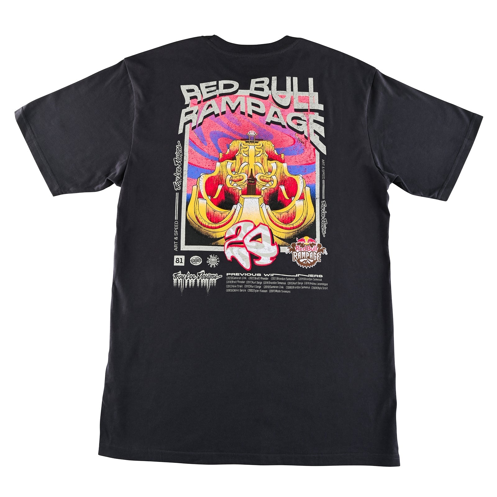 Short Sleeve Tee Troy Lee Designs X Redbull Rampage Altered Reality Coal