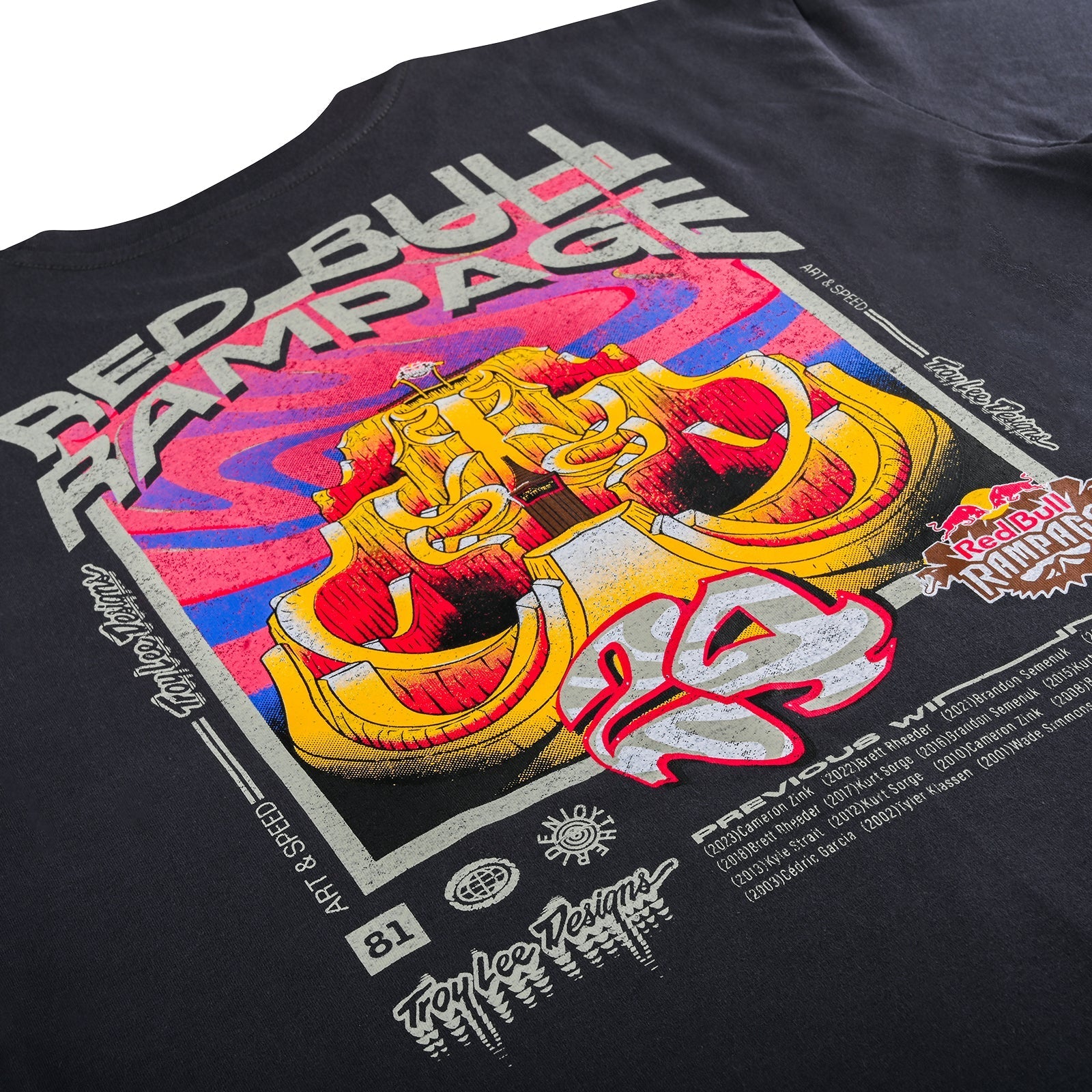 Short Sleeve Tee Troy Lee Designs X Redbull Rampage Altered Reality Coal
