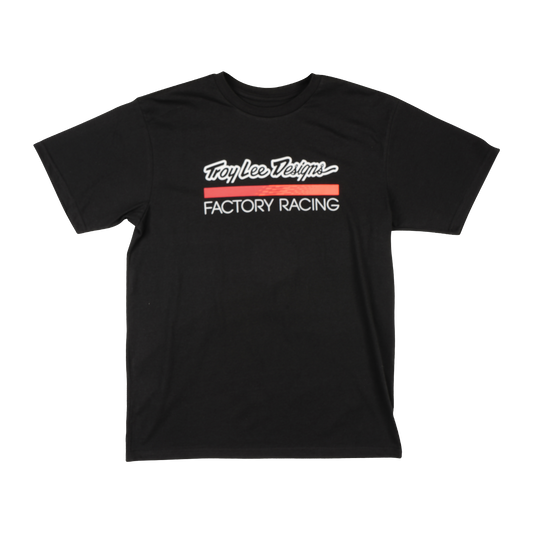 Short Sleeve Tee Troy Lee Designs Factory Racing Black / Red