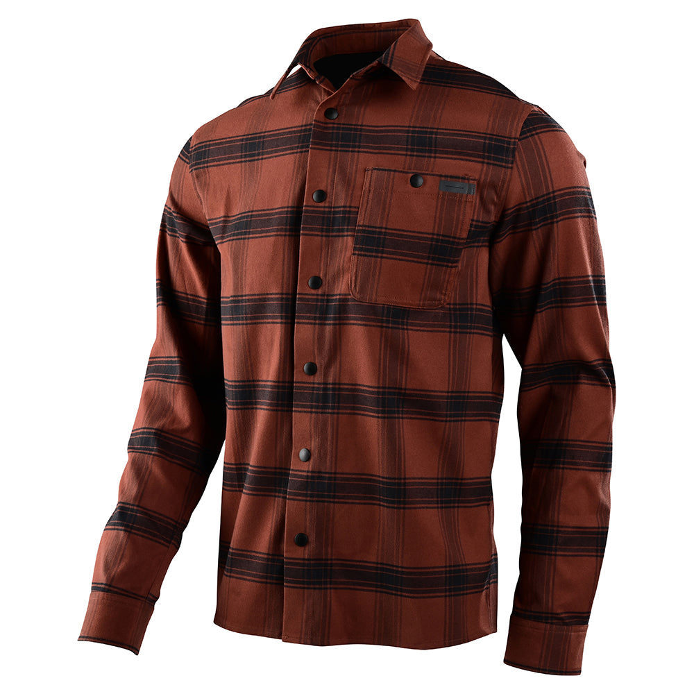 Troy Lee Grind Flannel Stripe Russet