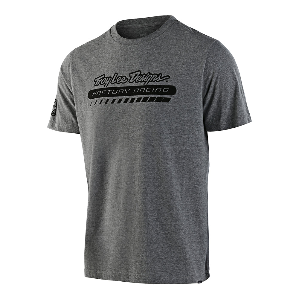 TLD Short Sleeve Tee TLD Factory Racing Heather Grey Heather Grey