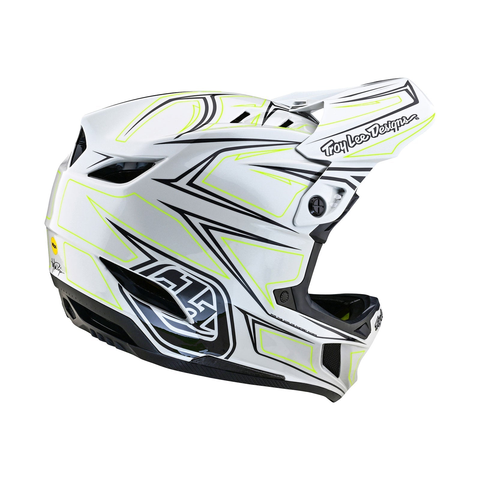 TLD D4 Composite Helmet W/MIPS Pinned Light Gray