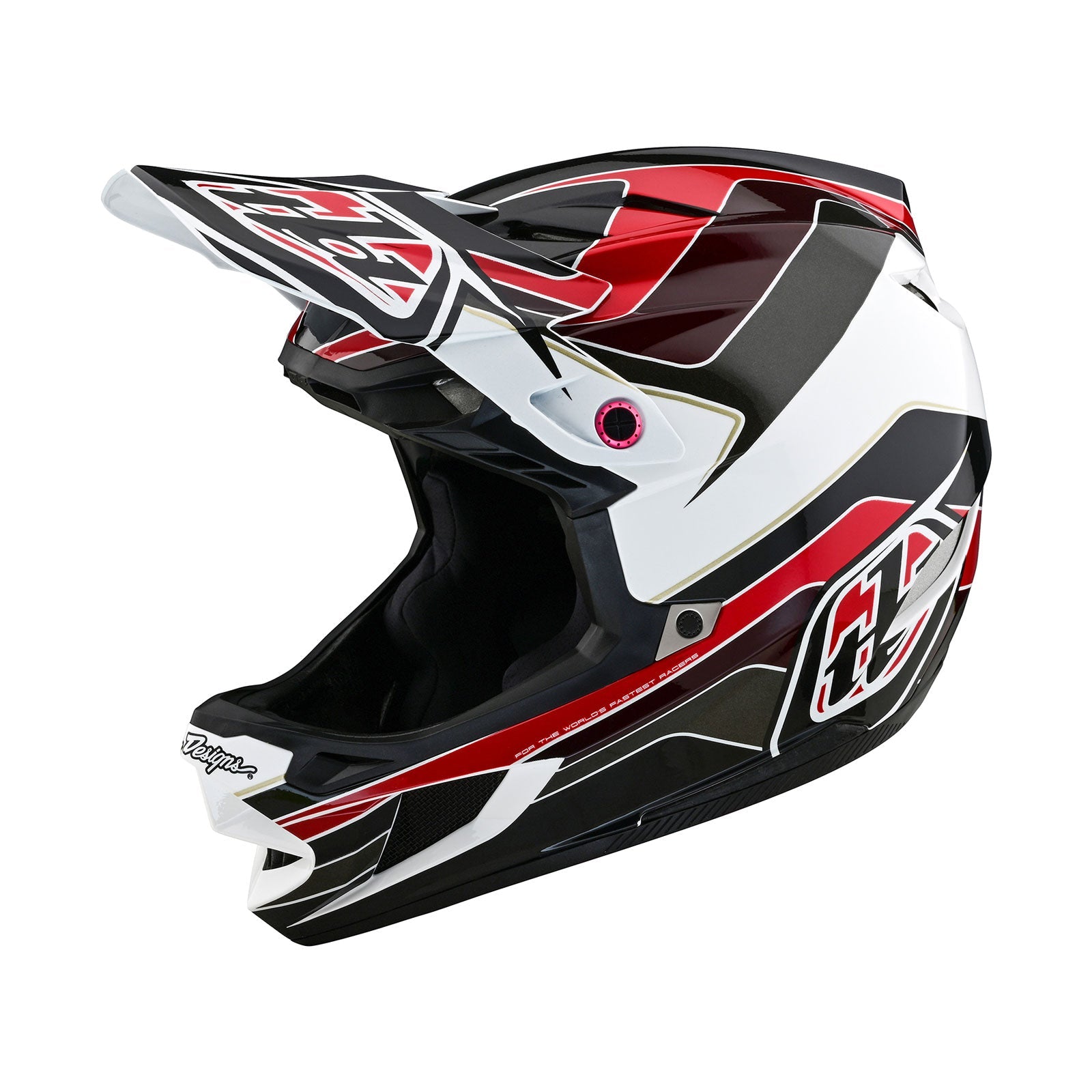 TLD D4 Polyacrylite Helmet W/MIPS Block Charcoal / Red