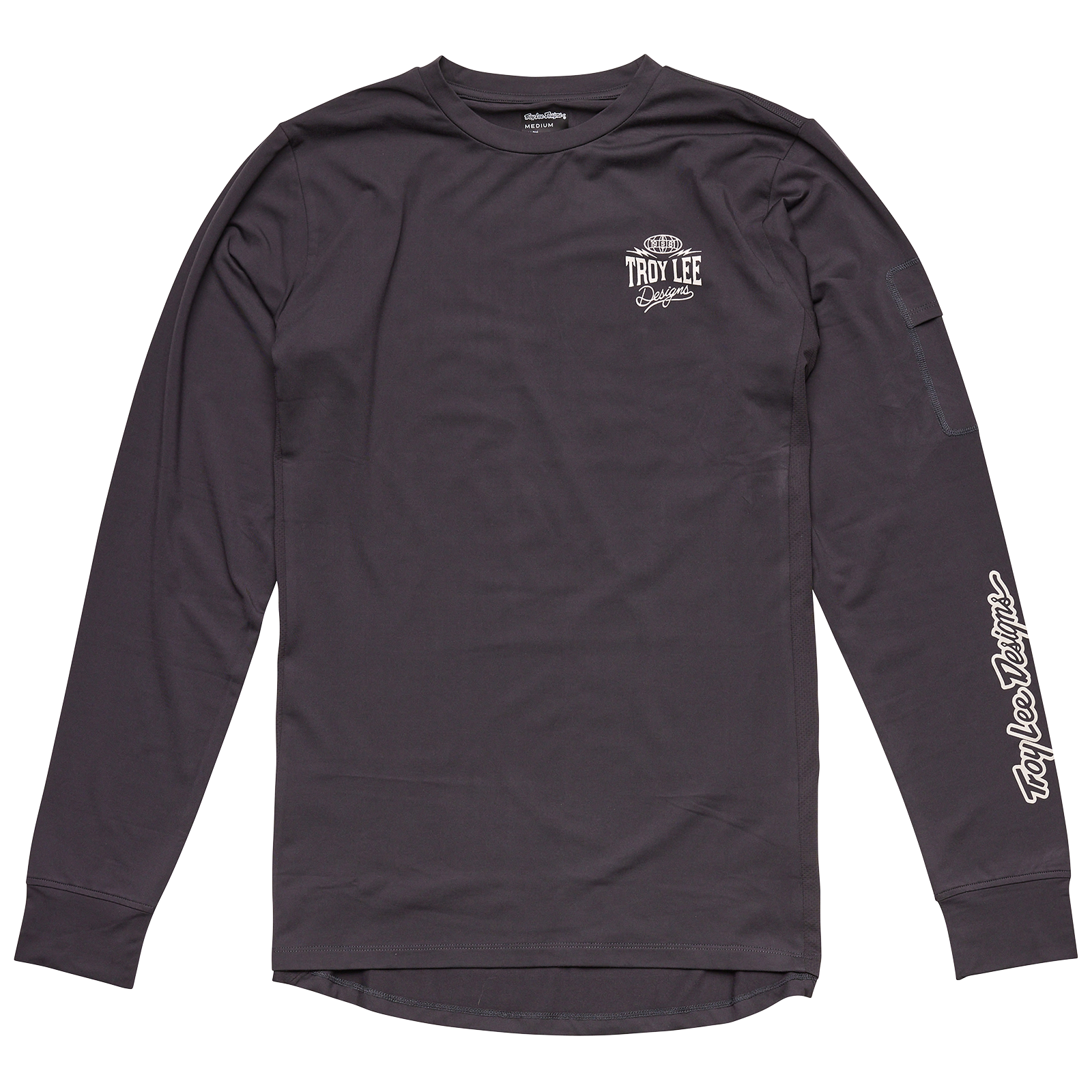 Troy Lee Ruckus Long Sleeve Ride Tee Bolts Carbon