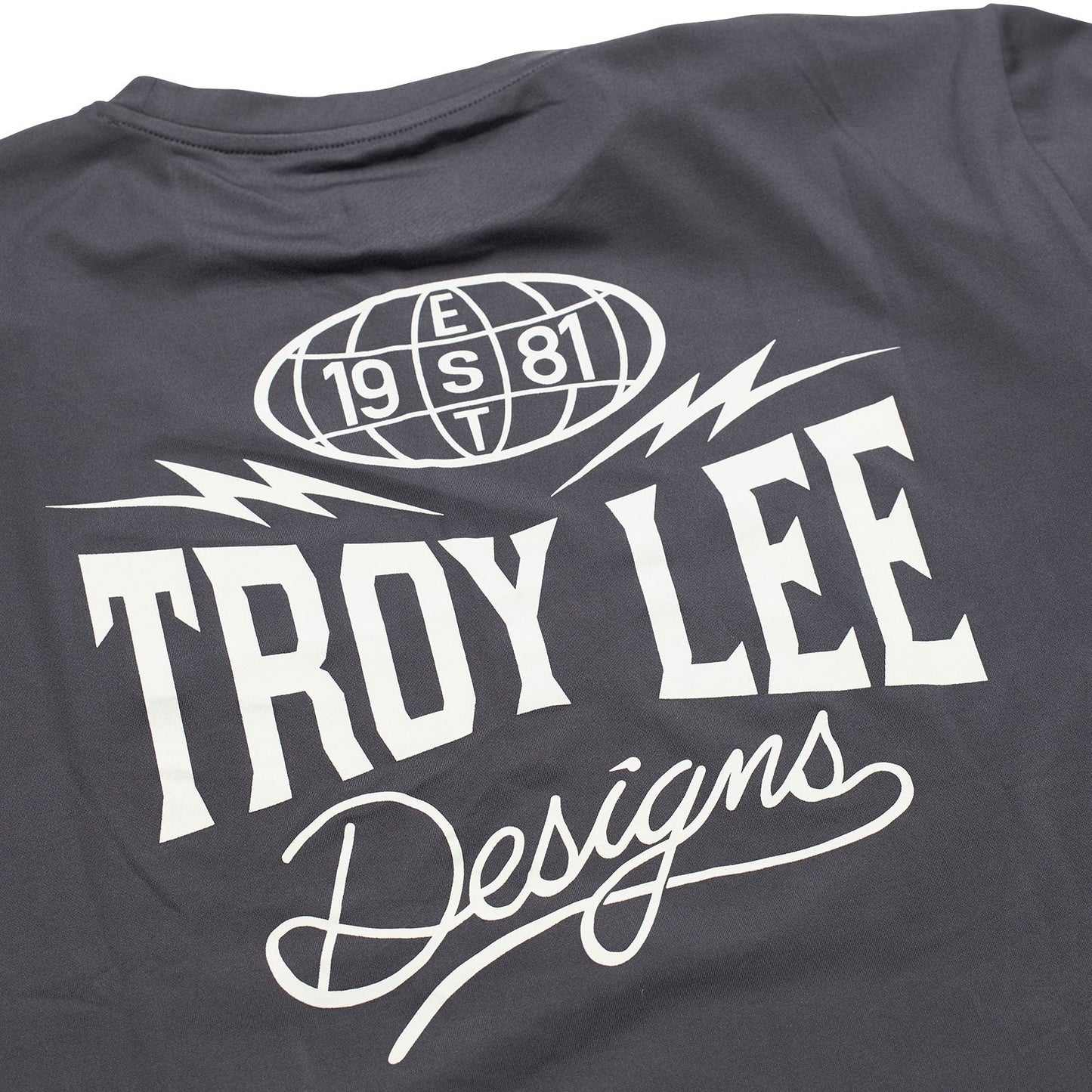 Troy Lee Ruckus Long Sleeve Ride Tee Bolts Carbon