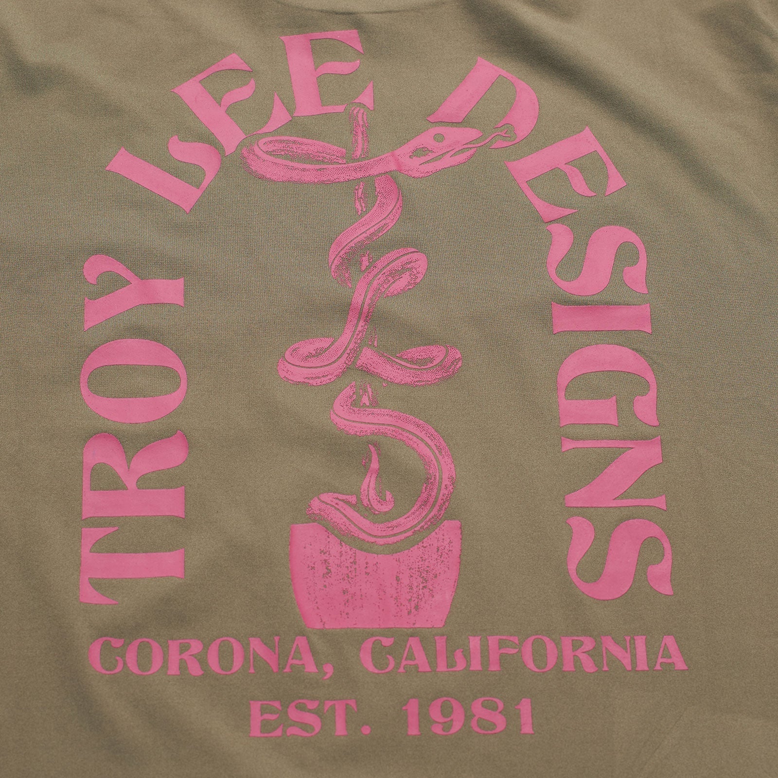 Troy Lee Ruckus Long Sleeve Ride Tee Fangs Olive