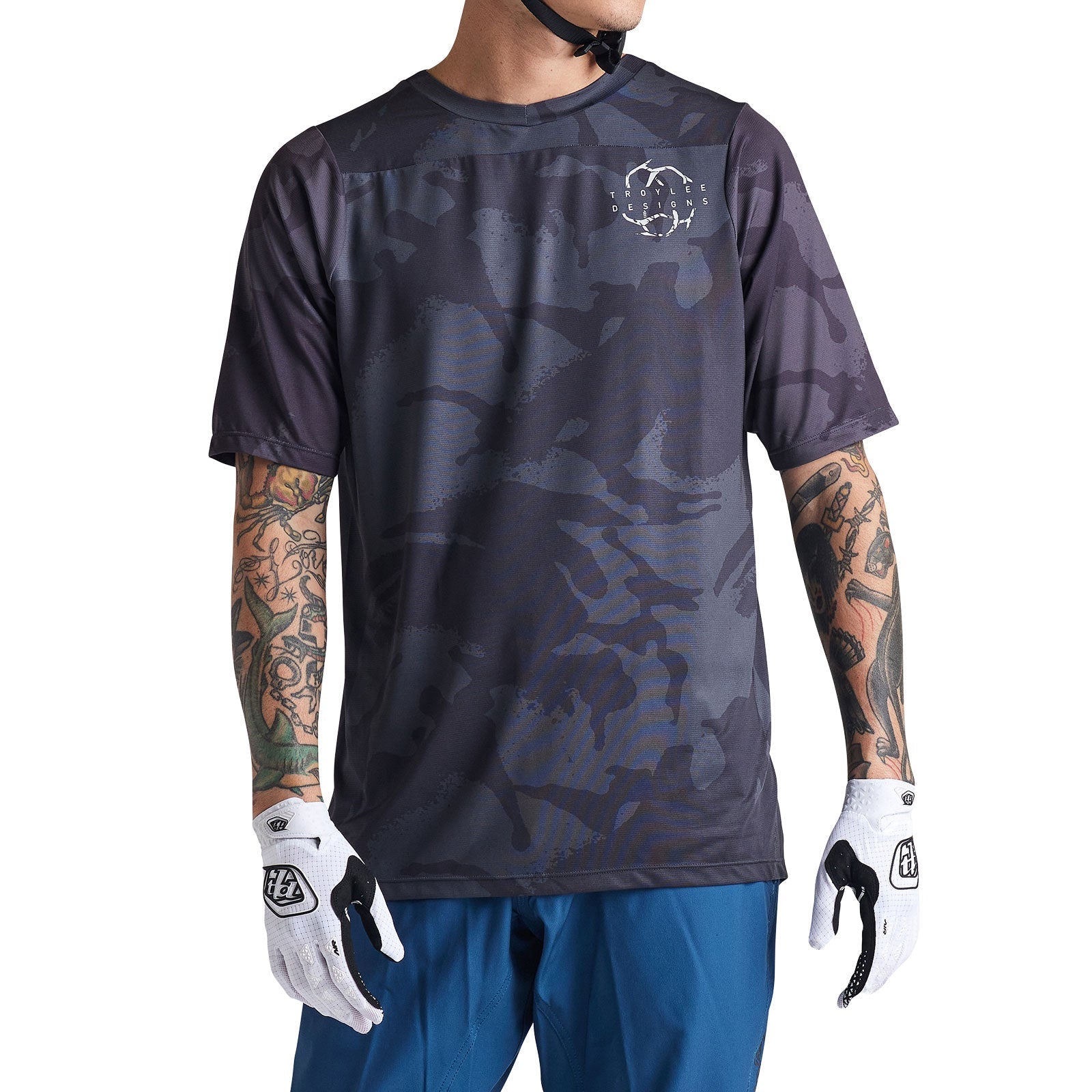 Troy Lee Skyline SS Jersey Shadow Camo Carbon