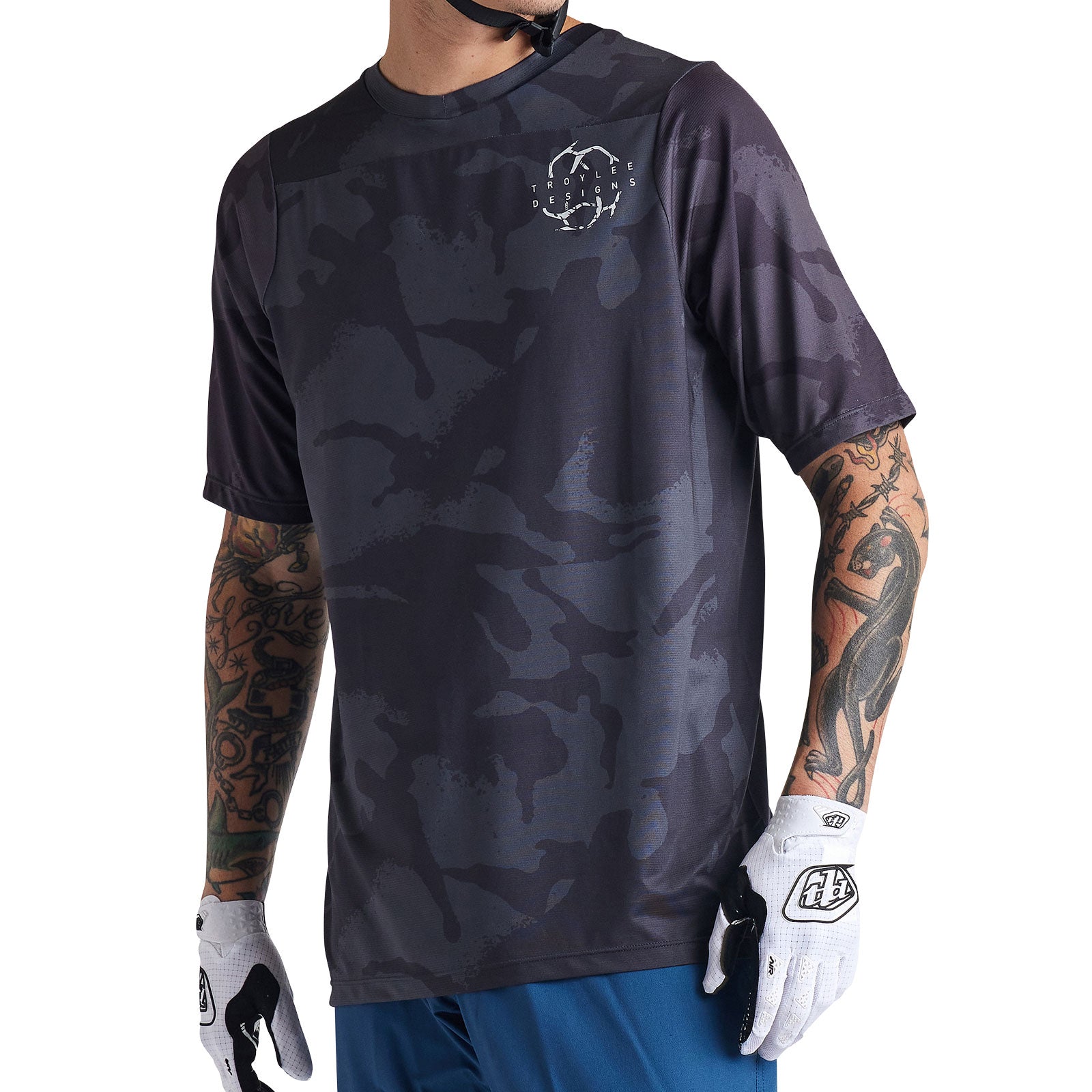 Troy Lee Skyline SS Jersey Shadow Camo Carbon
