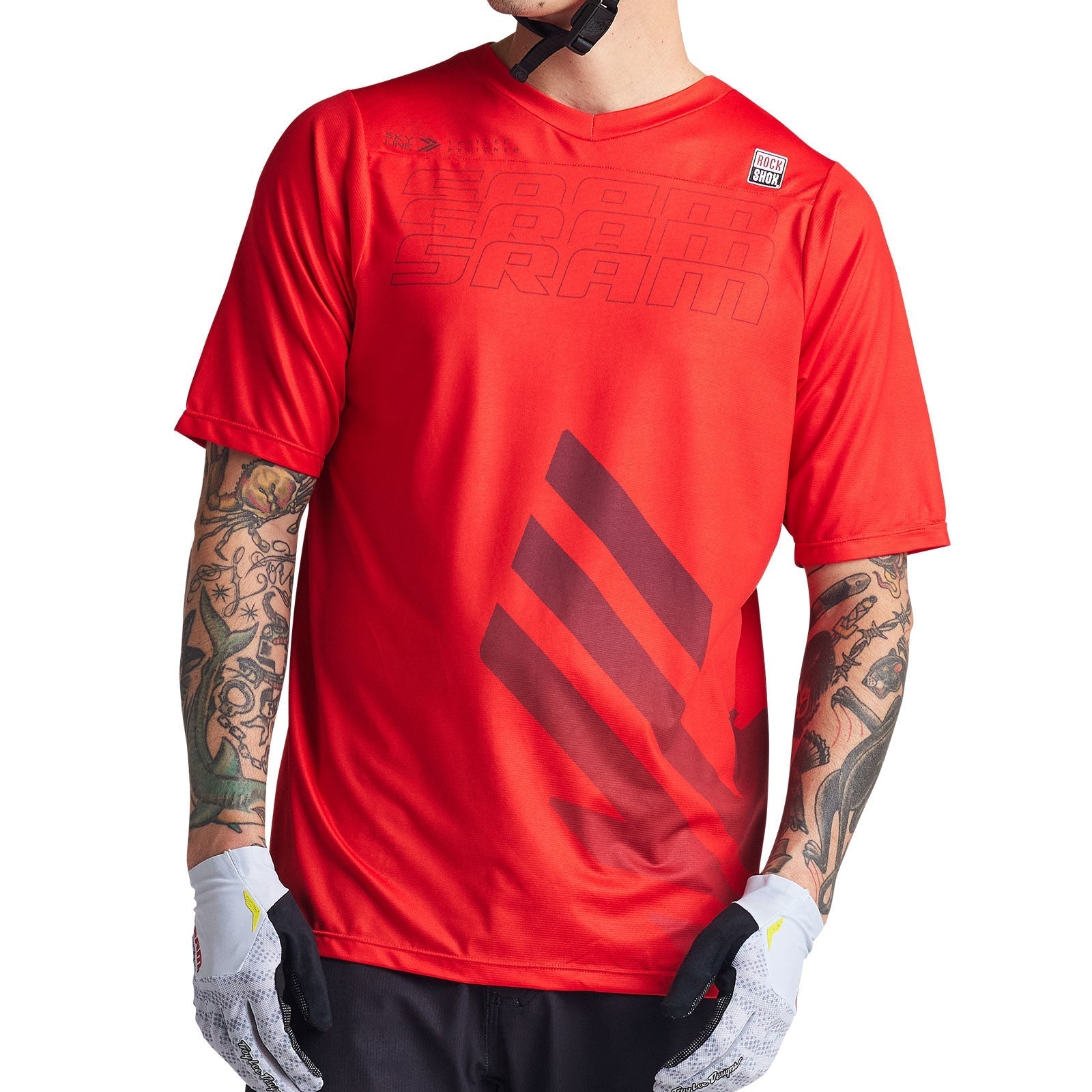 Troy Lee Skyline SS Jersey SRAM Eagle One Fiery Red