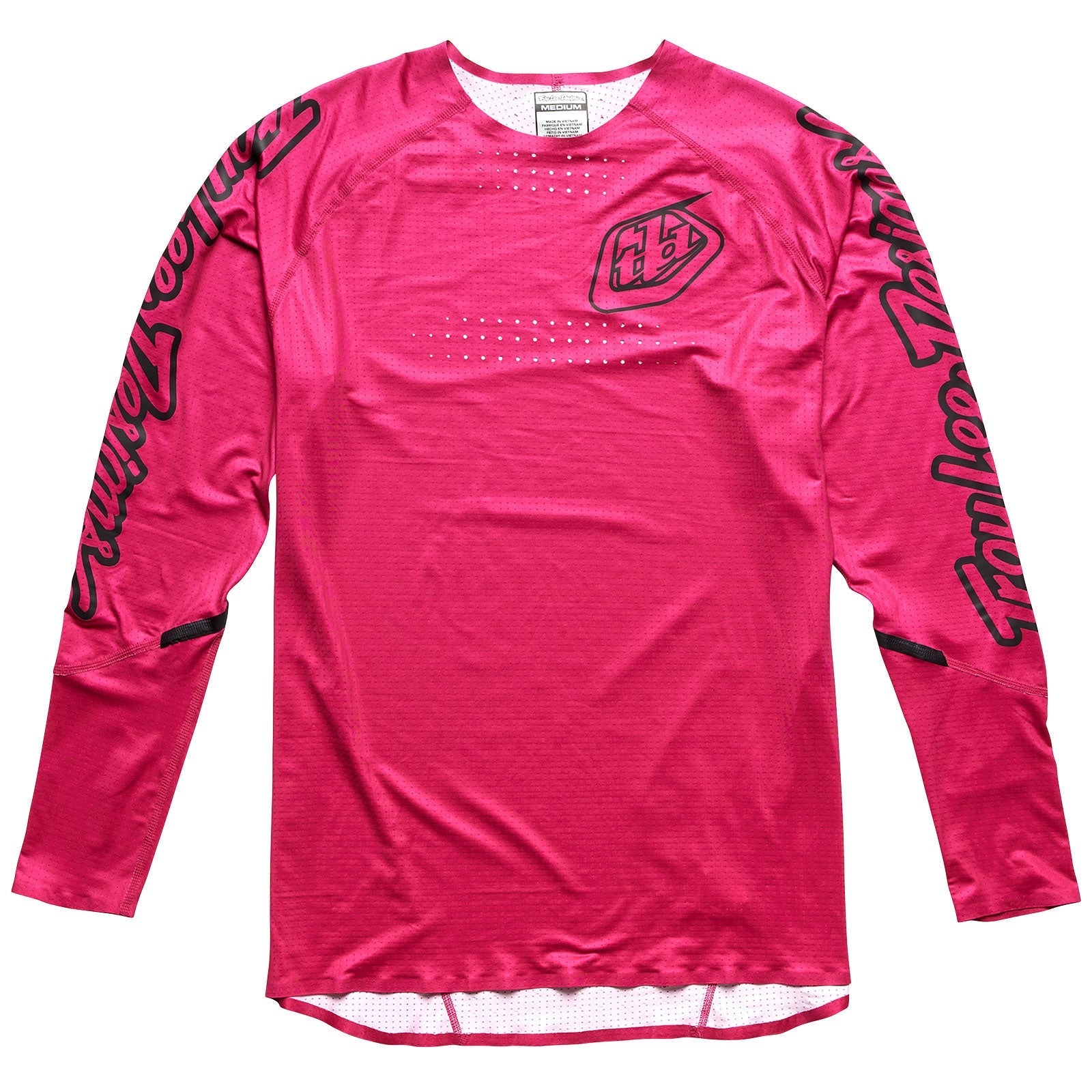 Maillot VTT Troy Lee Designs Sprint Manches Longues - Coupe Race Fit, Tissu Blue Sign