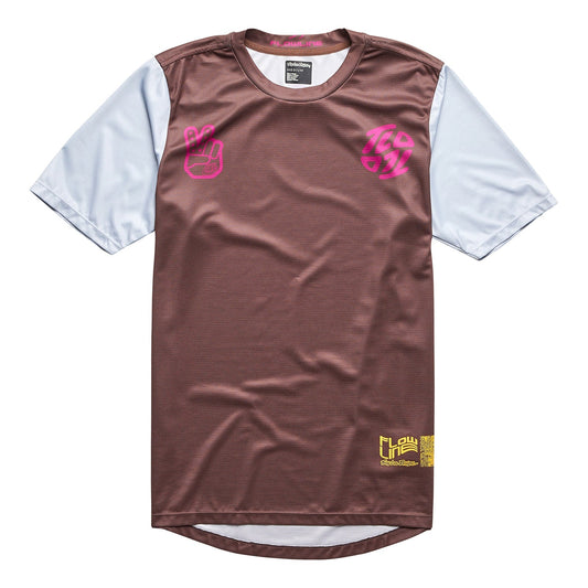 Troy Lee Youth Flowline SS Jersey Flipped Chocolate