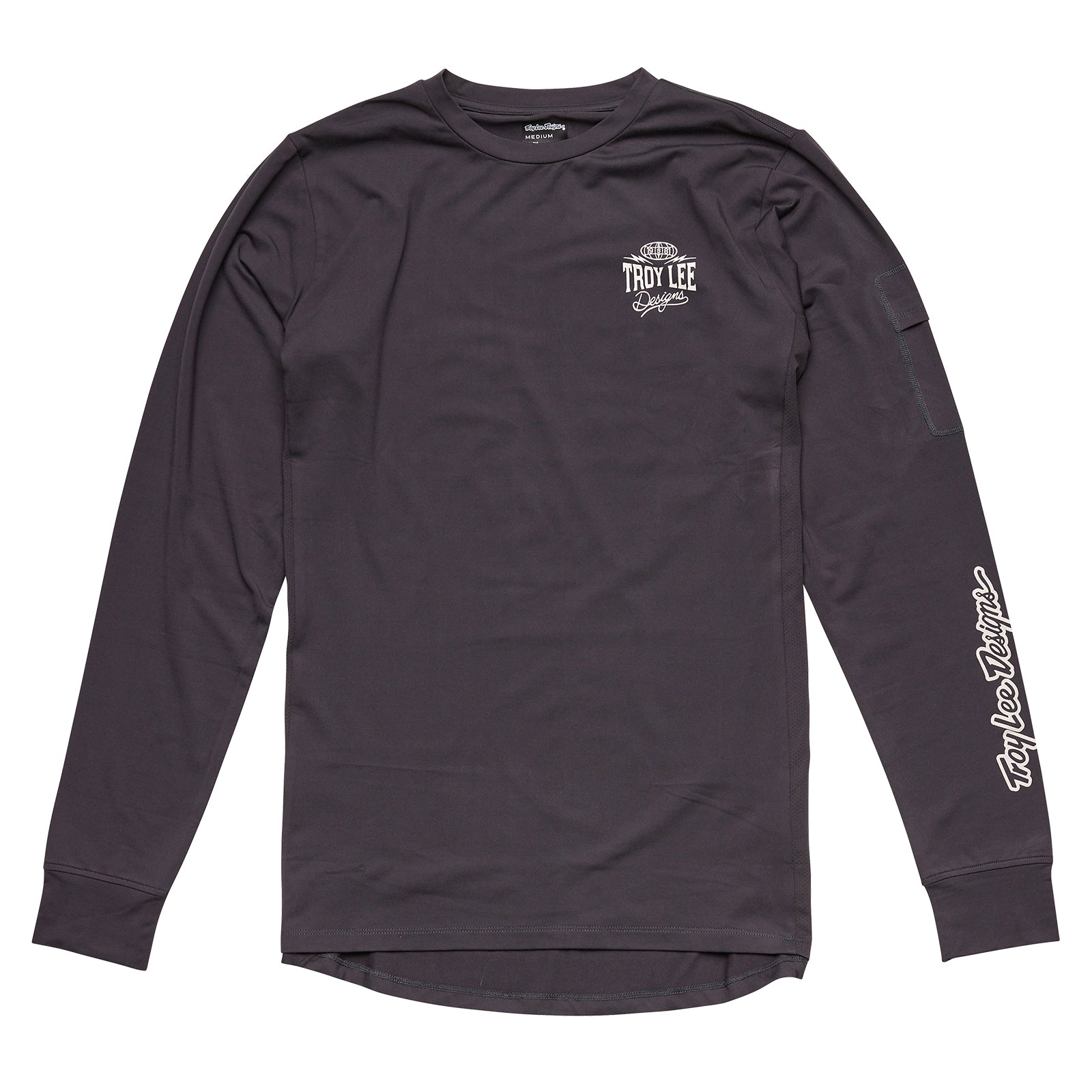 Troy Lee Youth Ride Tee Bolts Carbon