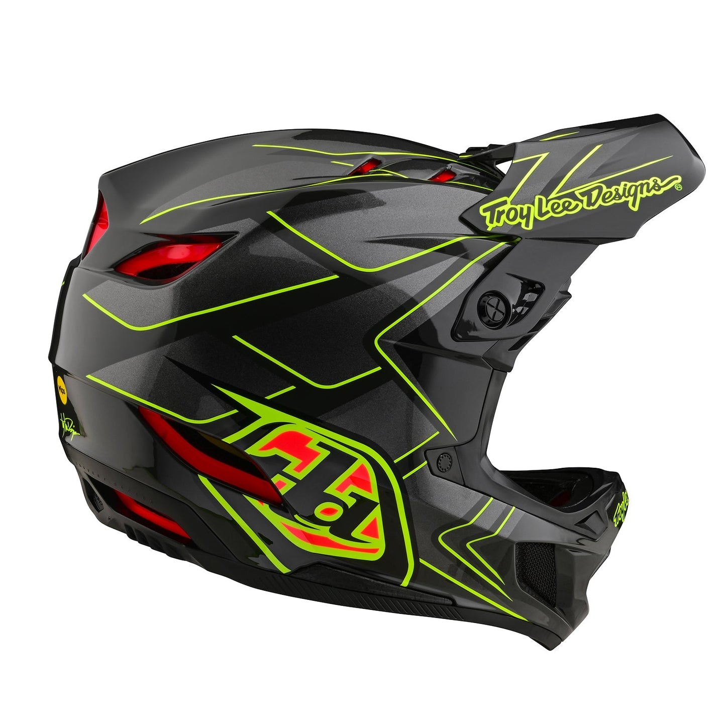 TLD D4 Composite Helmet Ghostwing Grey