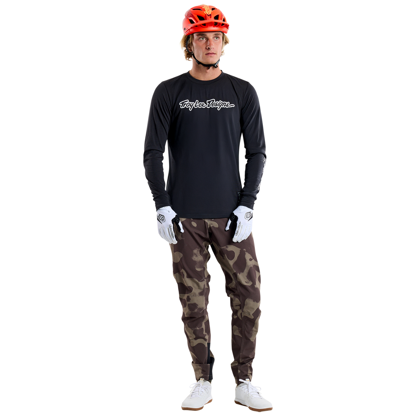 TLD Skyline Long Sleeve Ride Tee Signature Black