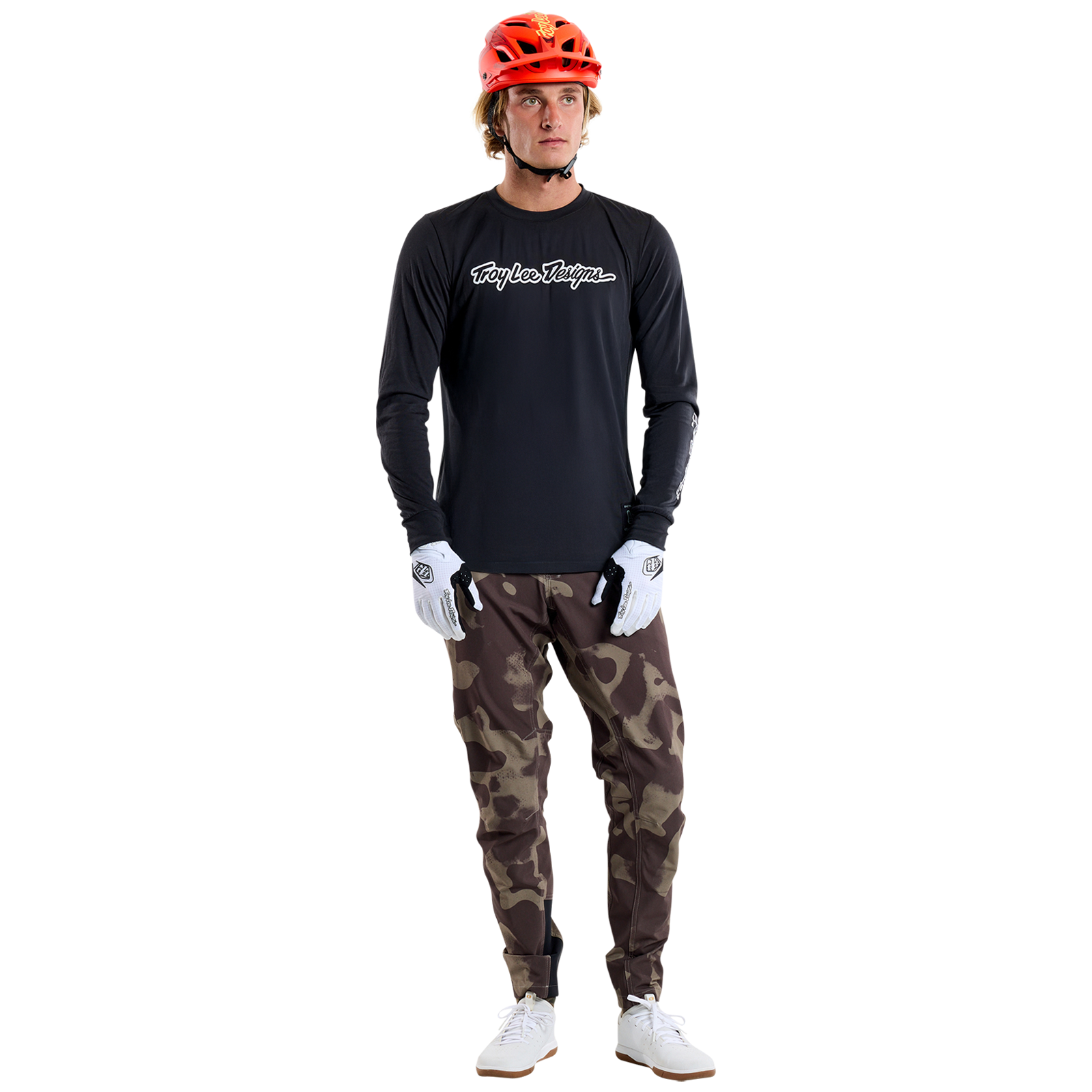 TLD Skyline Long Sleeve Ride Tee Signature Black
