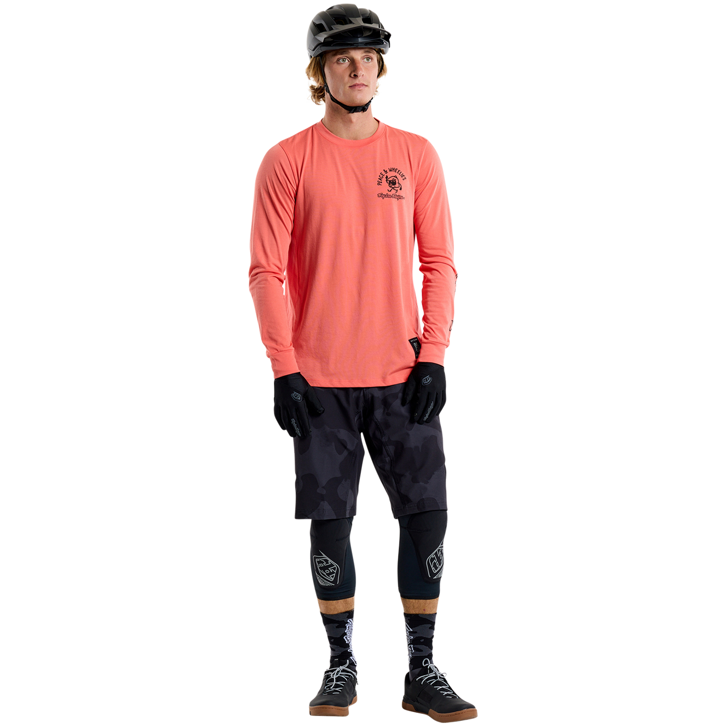 TLD Skyline Long Sleeve Ride Tee P&w Melon
