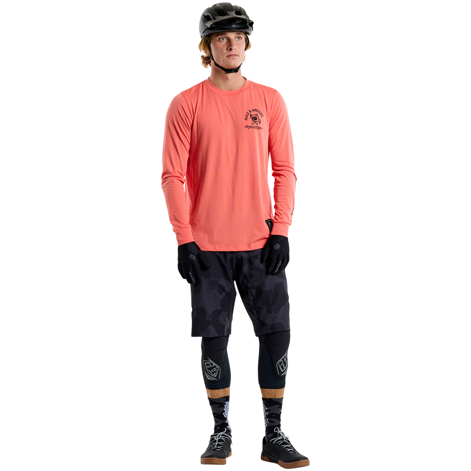 TLD Skyline Long Sleeve Ride Tee P&w Melon