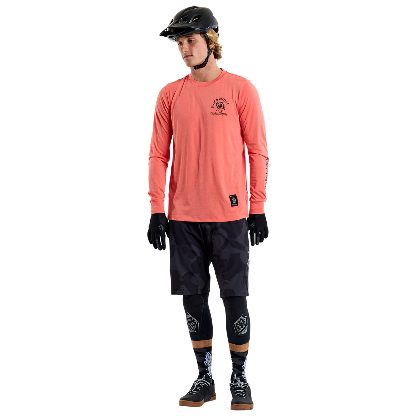 TLD Skyline Long Sleeve Ride Tee P&w Melon