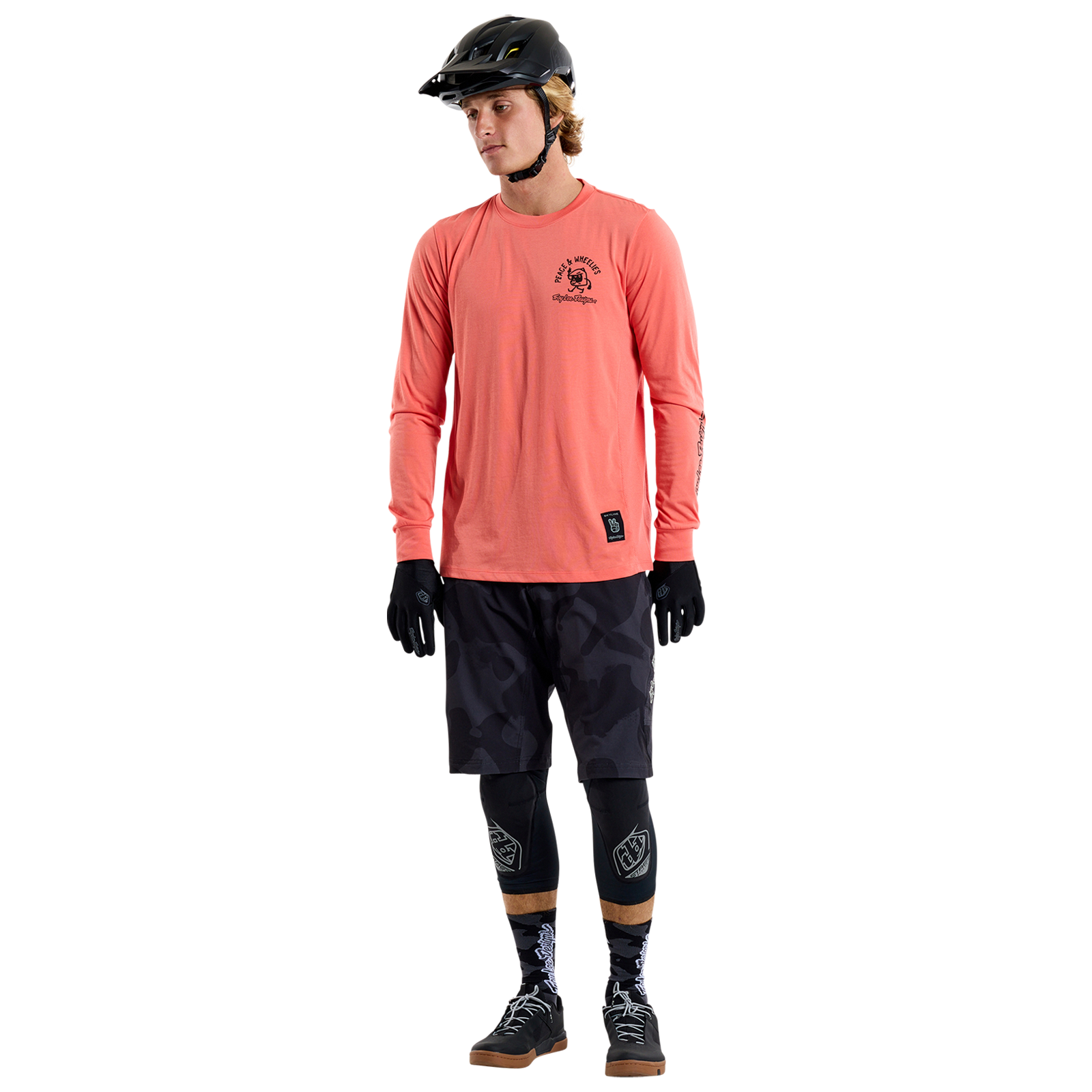 TLD Skyline Long Sleeve Ride Tee P&w Melon