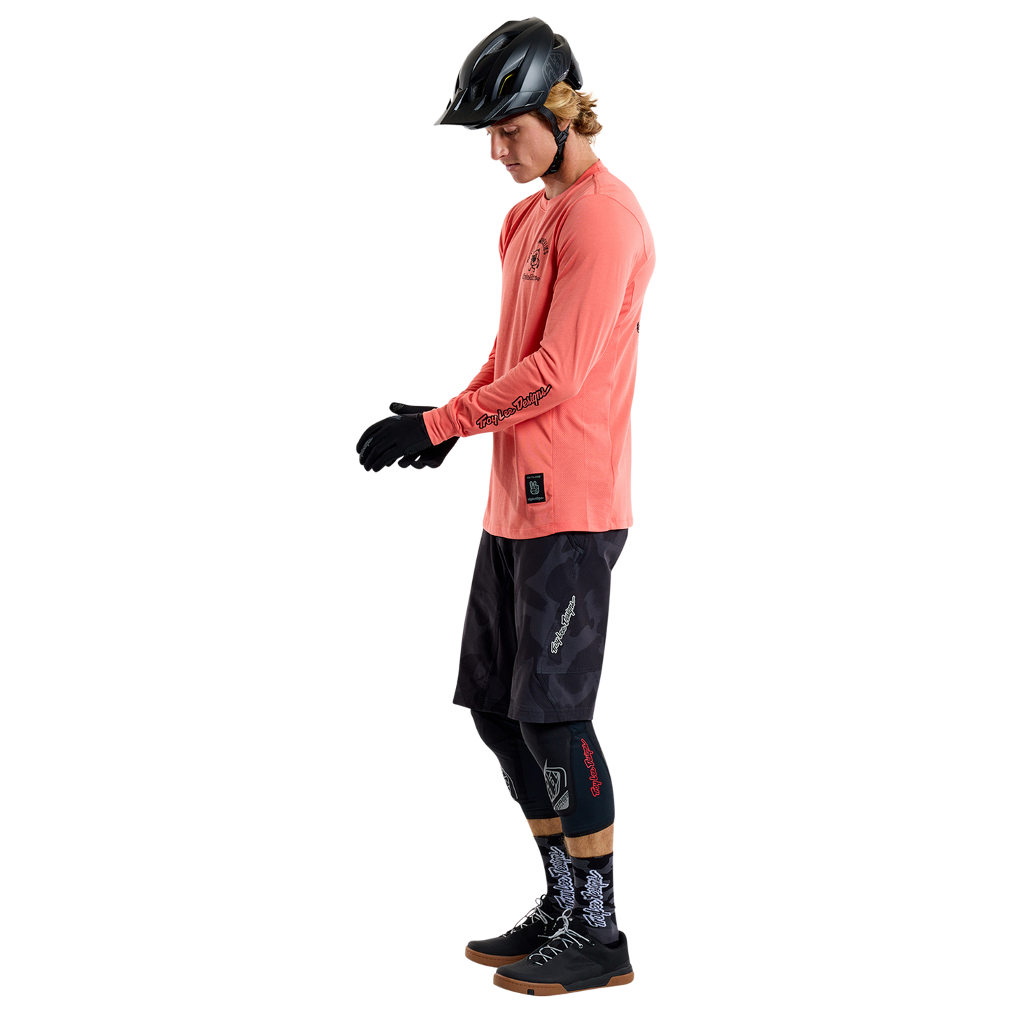 TLD Skyline Long Sleeve Ride Tee P&w Melon
