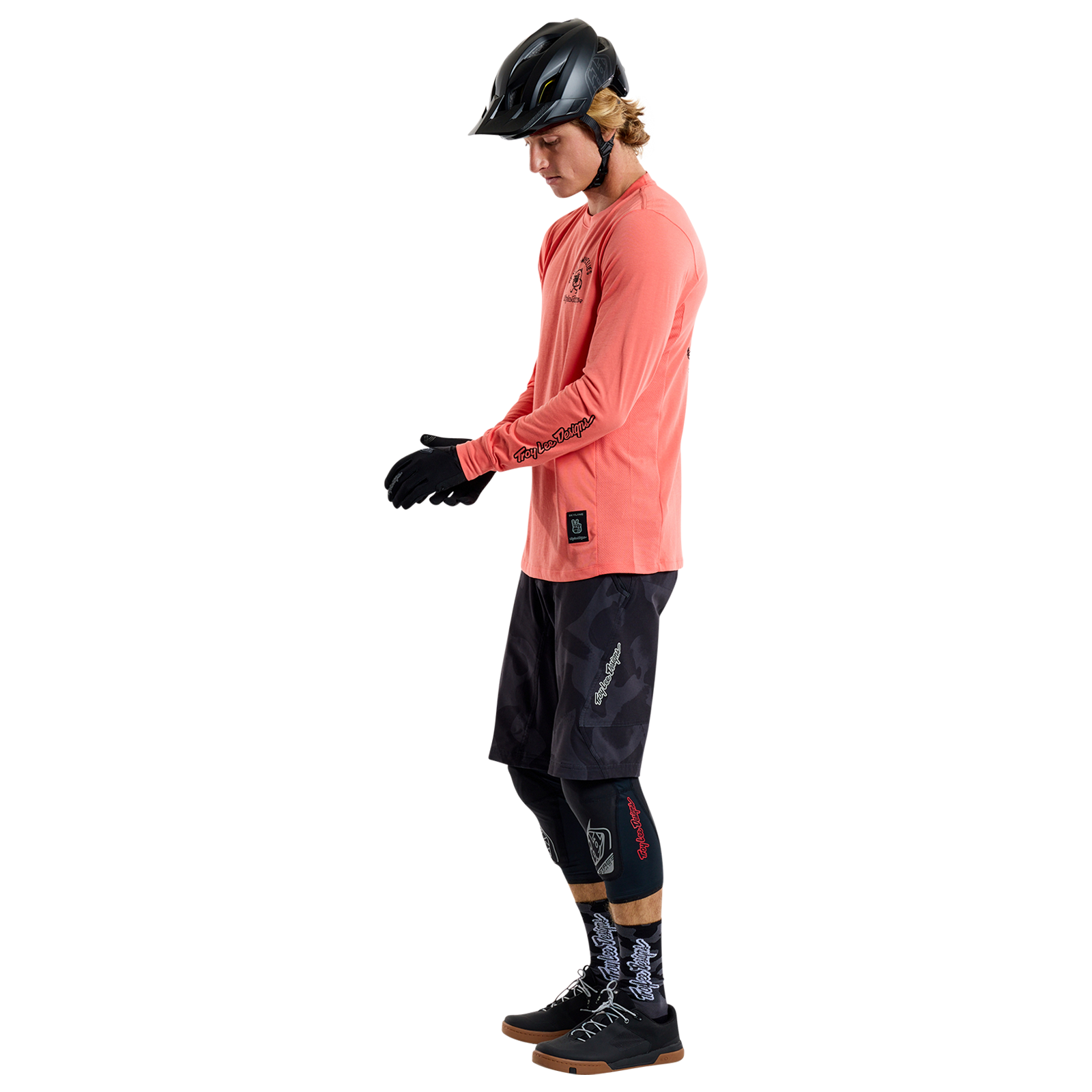 TLD Skyline Long Sleeve Ride Tee P&w Melon