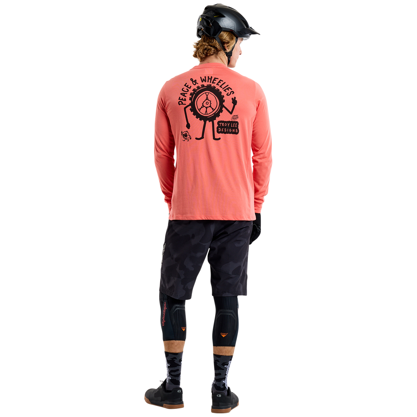 TLD Skyline Long Sleeve Ride Tee P&w Melon
