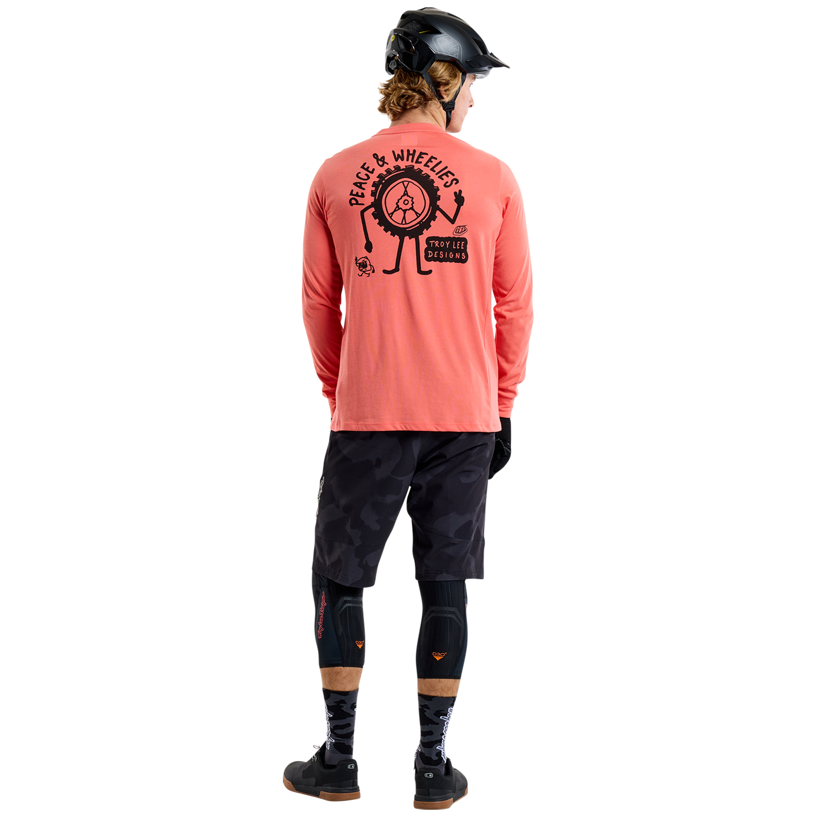 TLD Skyline Long Sleeve Ride Tee P&w Melon