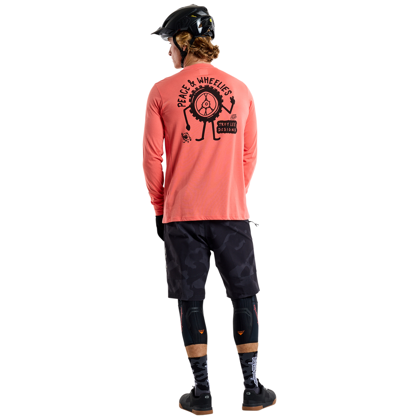 TLD Skyline Long Sleeve Ride Tee P&w Melon