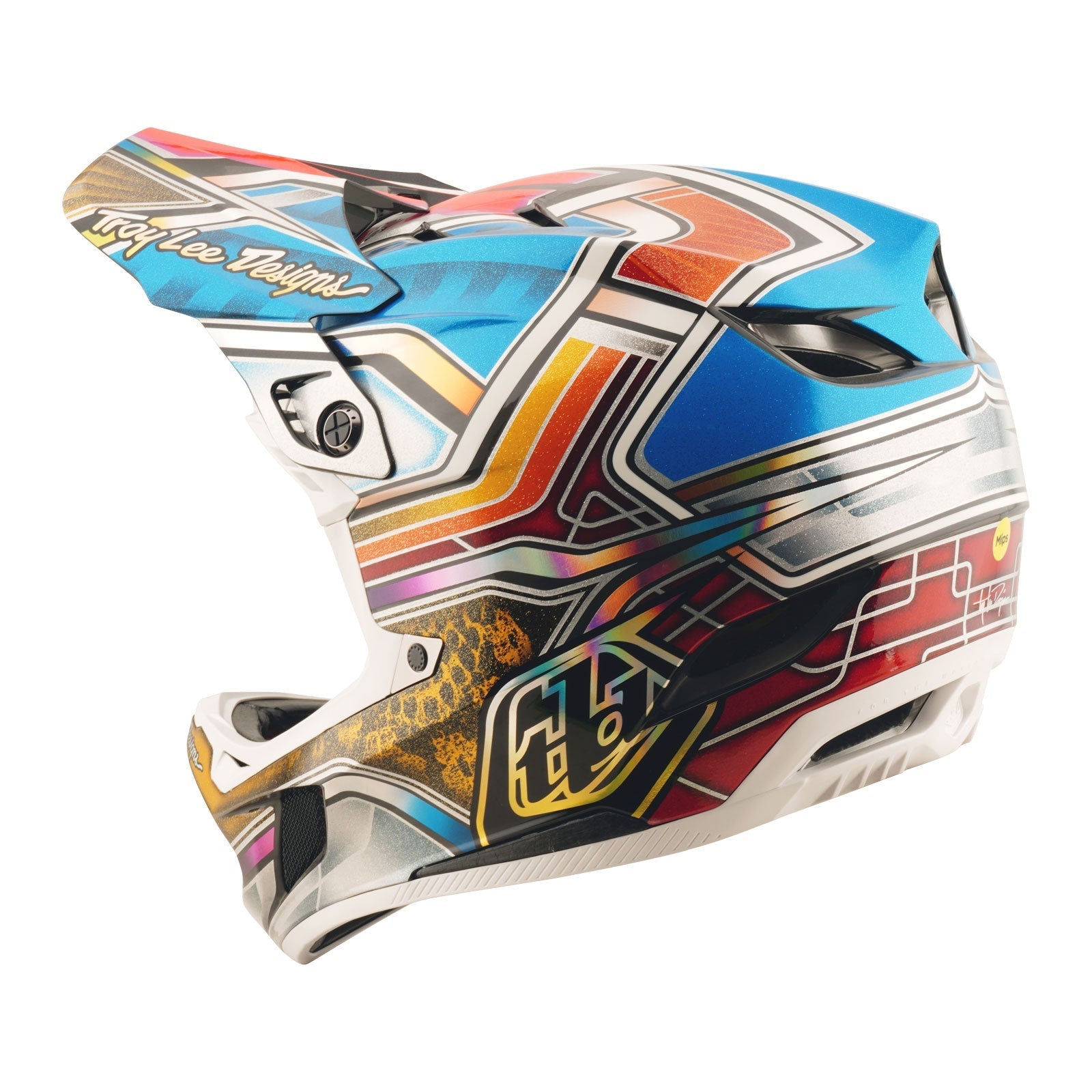 TLD D4 Carbon Helmet Lowrider Blue