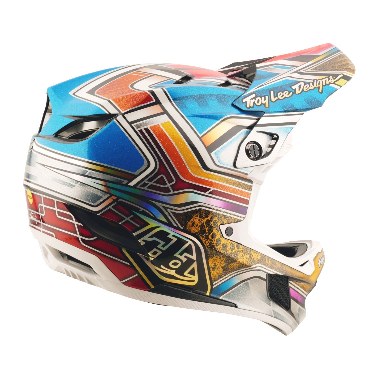 TLD D4 Carbon Helmet Lowrider Blue
