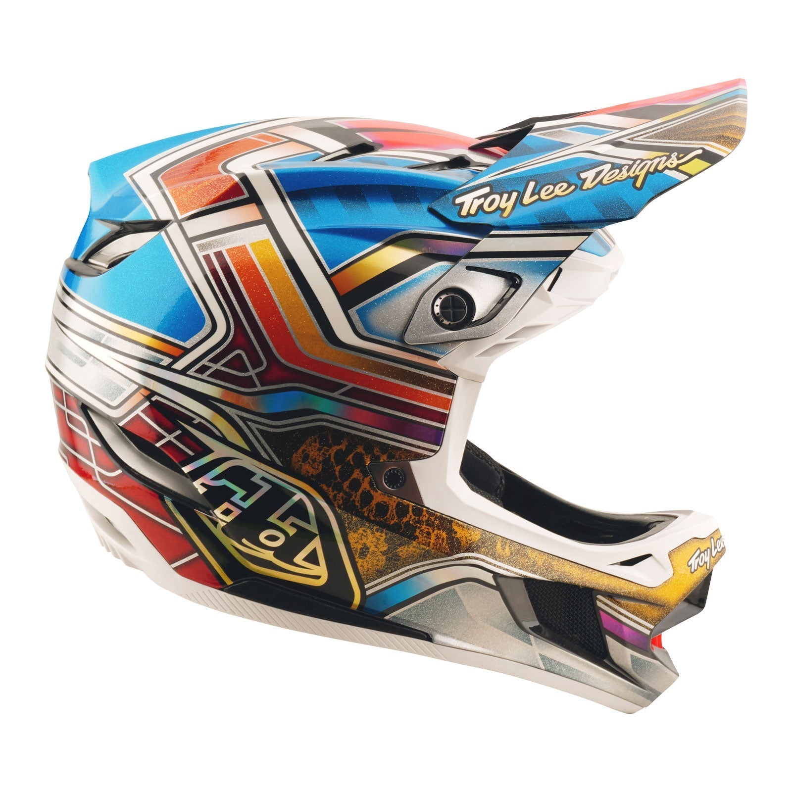 TLD D4 Carbon Helmet Lowrider Blue