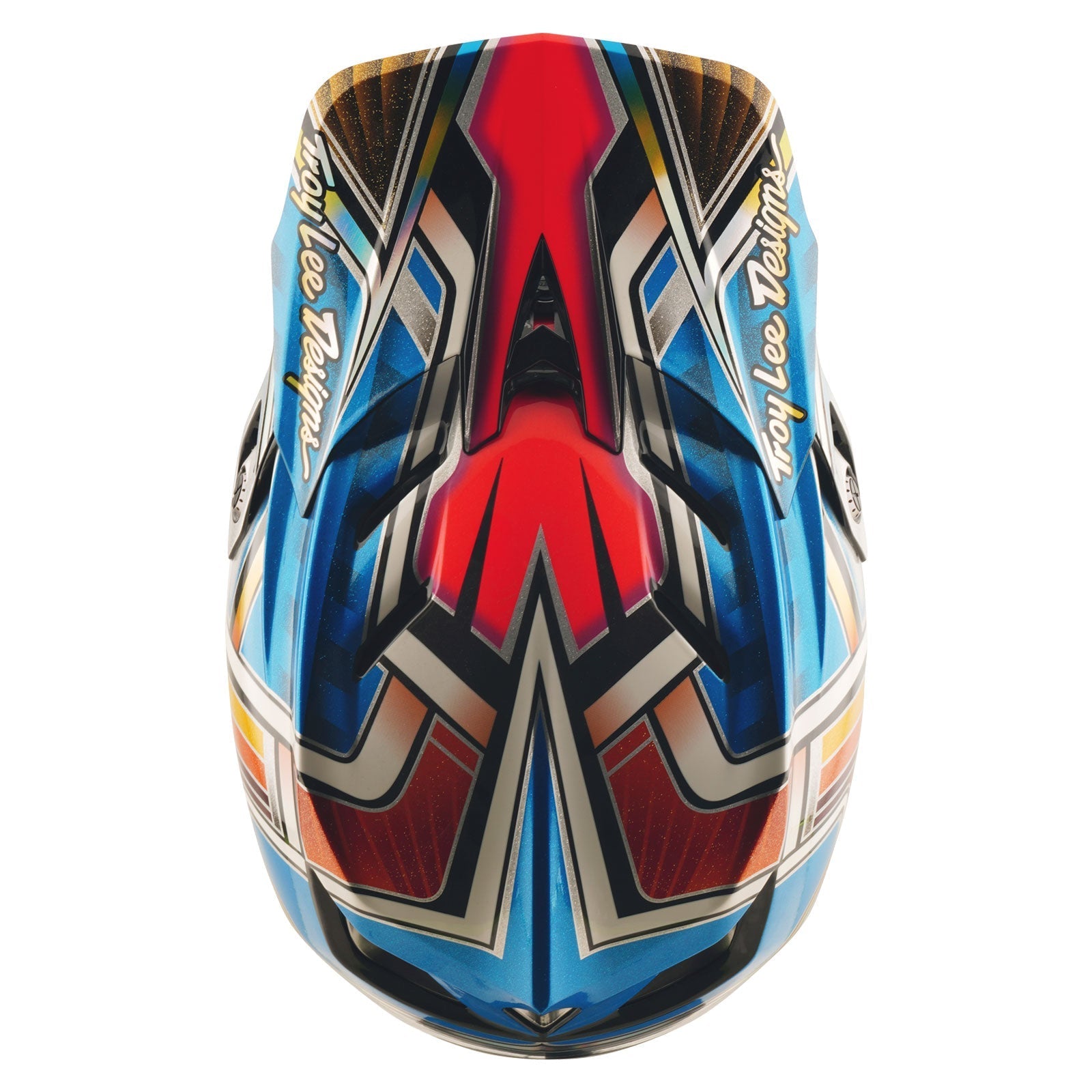 TLD D4 Carbon Helmet Lowrider Blue