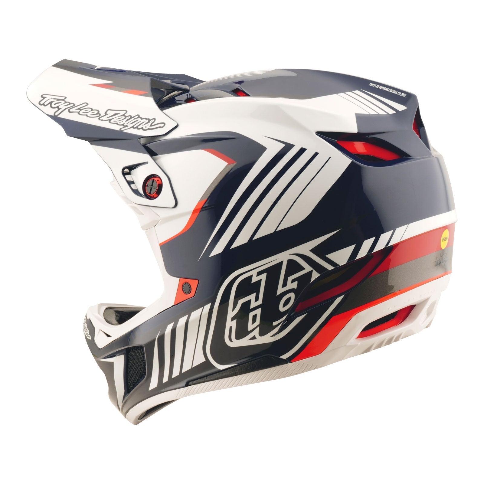 TLD D4 Polyacrylite Helmet Qualifer Blue / White