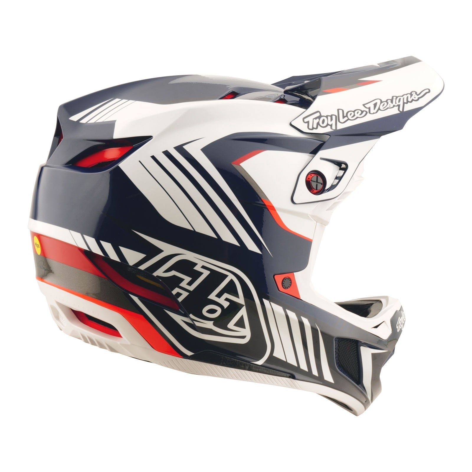 TLD D4 Polyacrylite Helmet Qualifer Blue / White