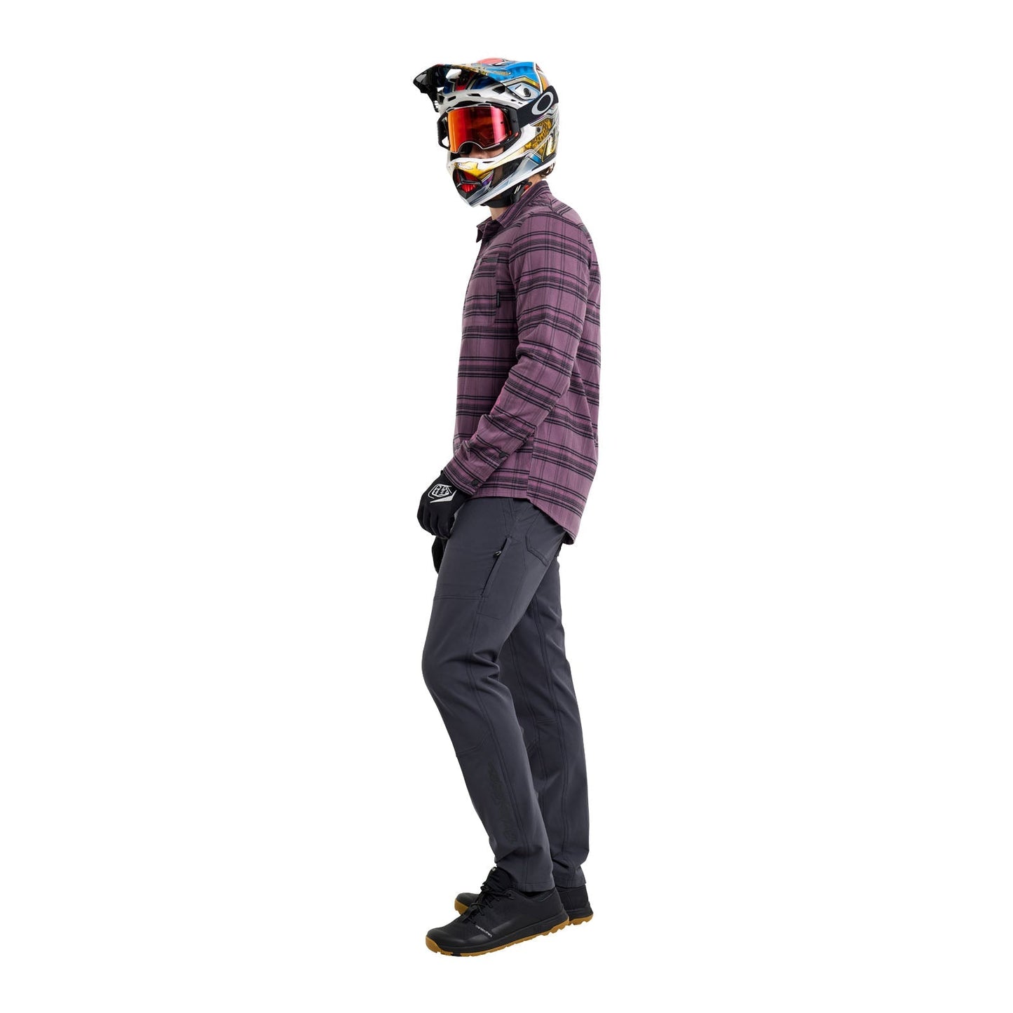 TLD Grind Flannel Yd Plaid Deep Purp