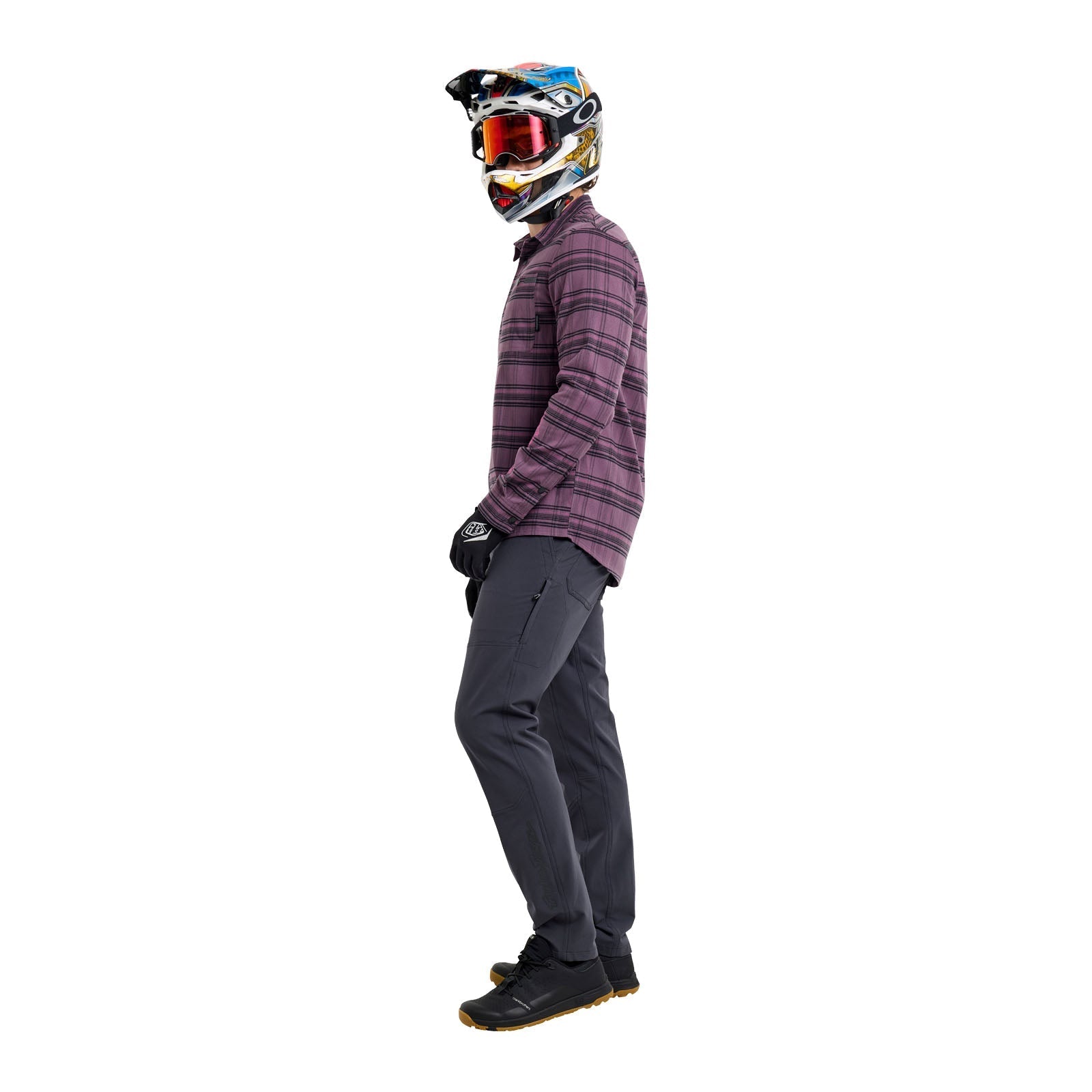 TLD Grind Flannel Yd Plaid Deep Purp