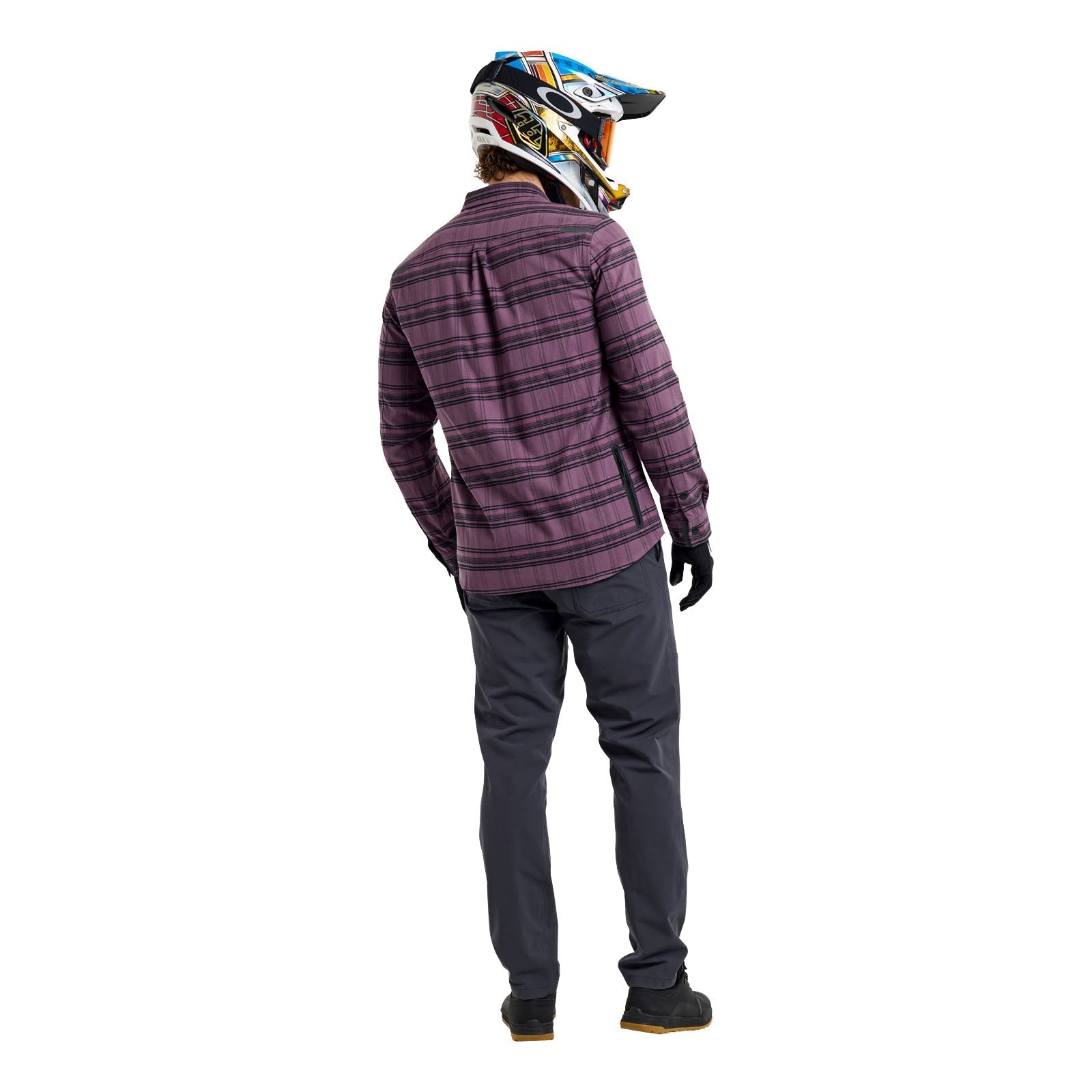 TLD Grind Flannel Yd Plaid Deep Purp