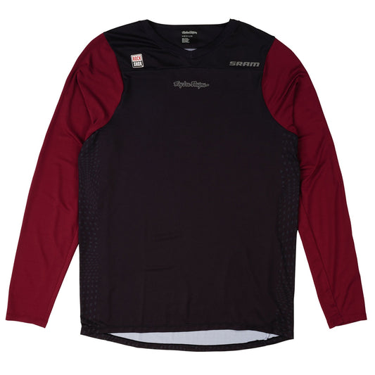 TLD Skyline LS Jersey Troy Lee Designs X SRAM Radioscape Black / Berry