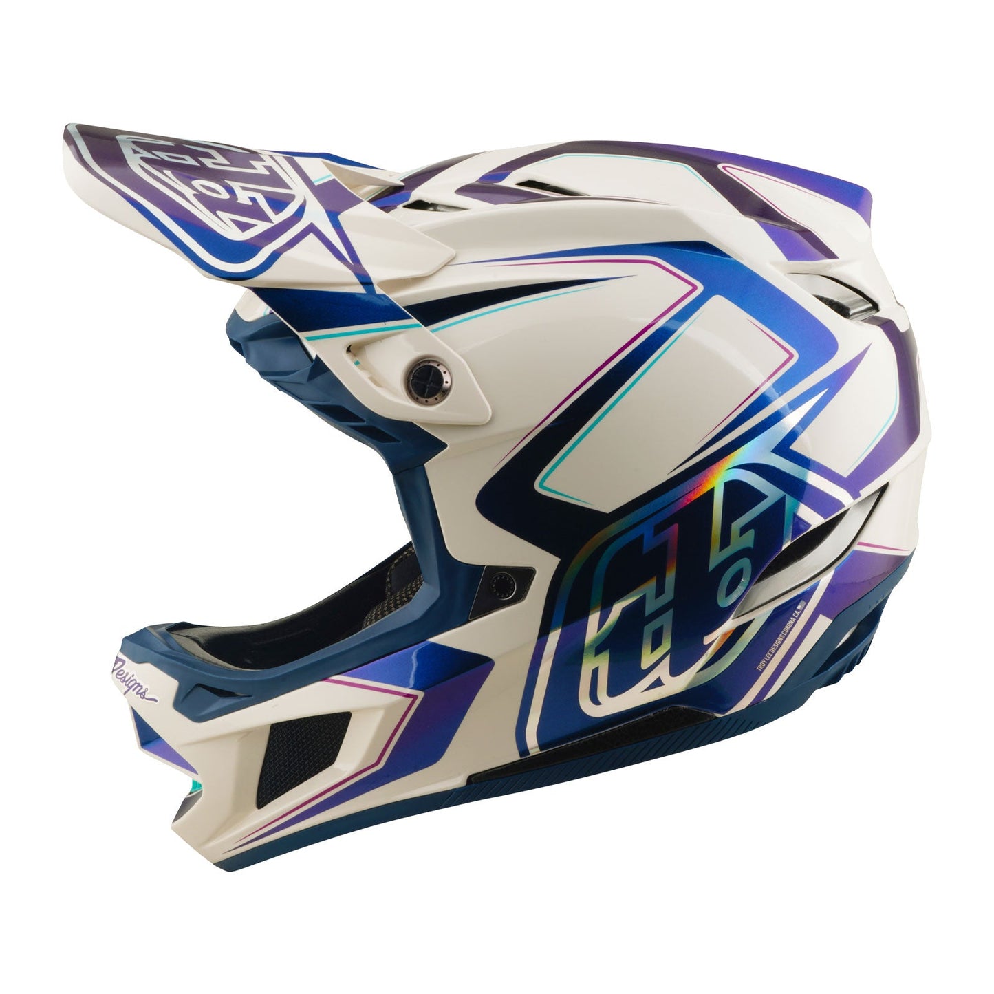 D4 Composite Helmet Flared White / Indigo
