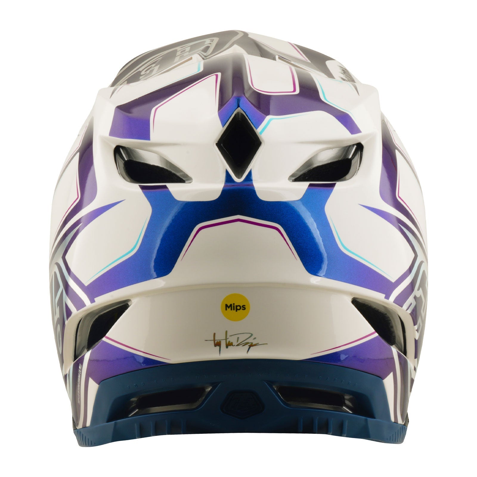 D4 Composite Helmet Flared White / Indigo – Troy Lee Designs EU