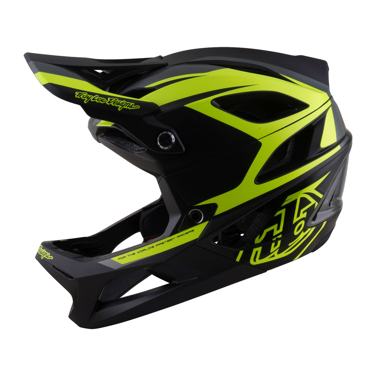 Stage 2 Helmet High Vz Charcoal / Flo Yellow