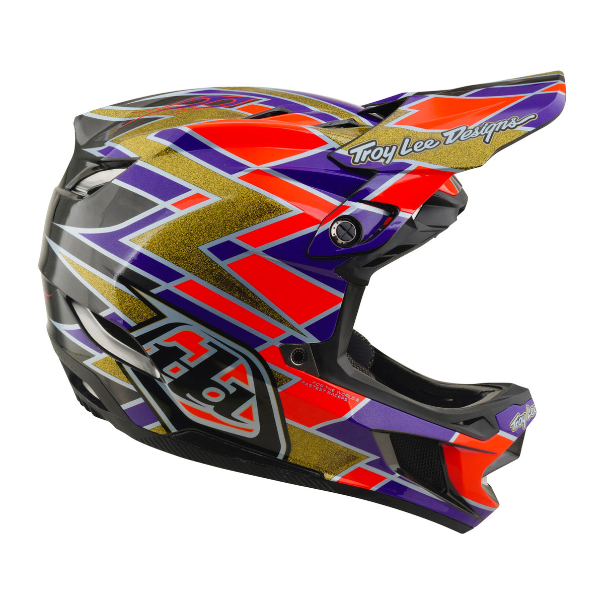 D4 <tc>Carbon</tc> Casque avec système MIPS violet fluo