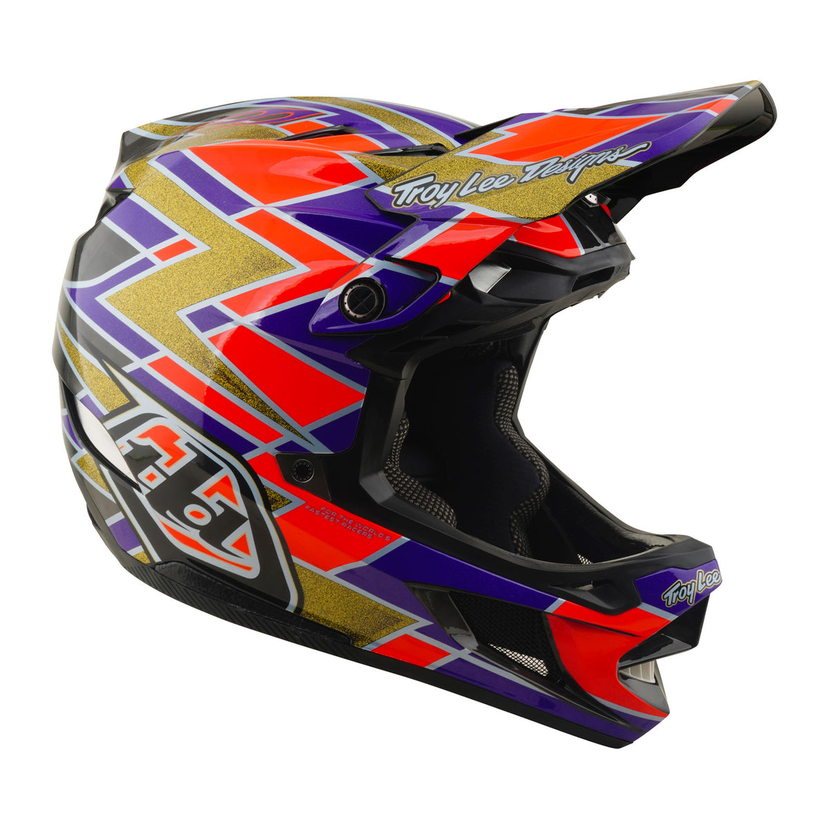 D4 <tc>Carbon</tc> Casque avec système MIPS violet fluo