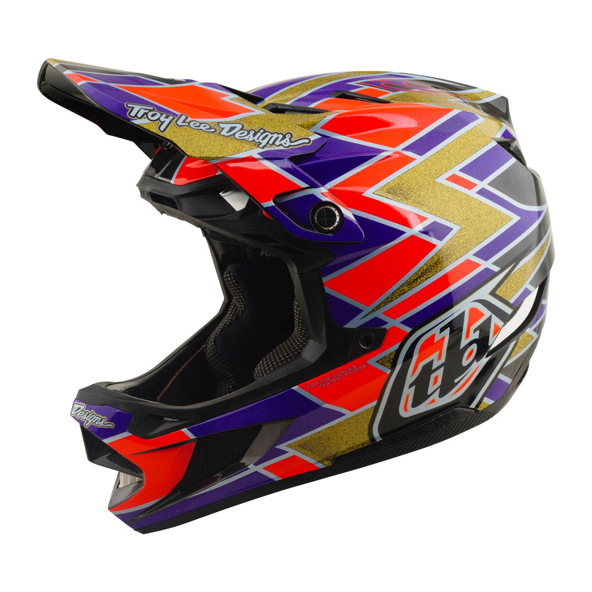 D4 <tc>Carbon</tc> Casque avec système MIPS violet fluo