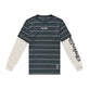 Skyline Fakie Ride LS Tee Stripe Dark Forest